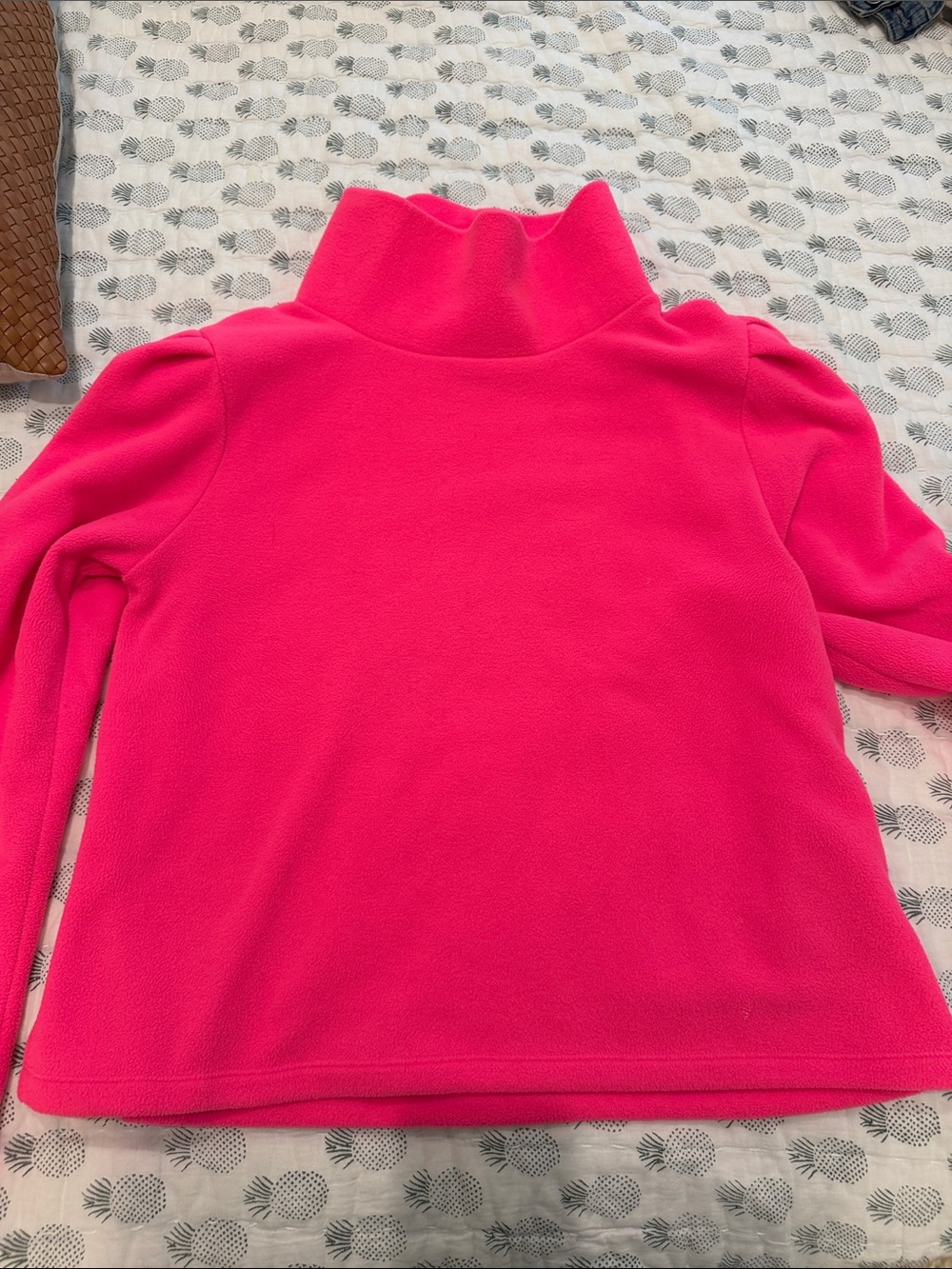 Dudley Stephens Neon Pink Fleece Pullover